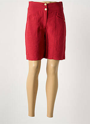 Bermuda rouge PAUL BRIAL femme