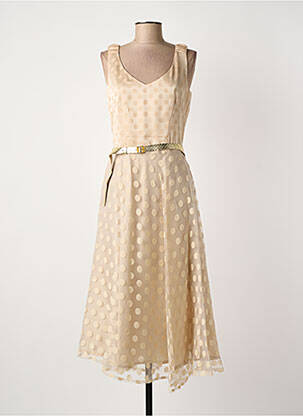 Robe longue beige PAUL BRIAL femme