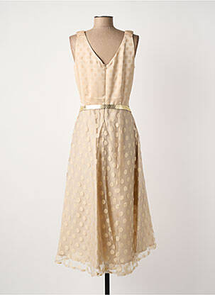 Robe longue beige PAUL BRIAL femme