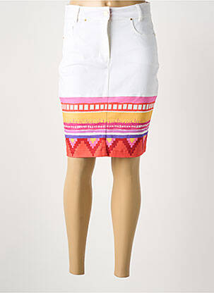 Jupe courte blanc PAUL BRIAL femme