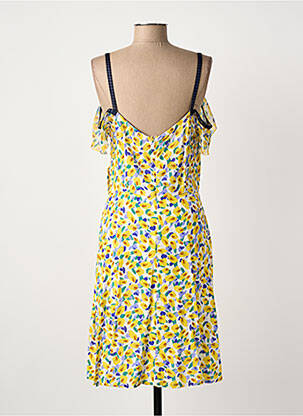 Robe mi-longue jaune PAUL BRIAL femme
