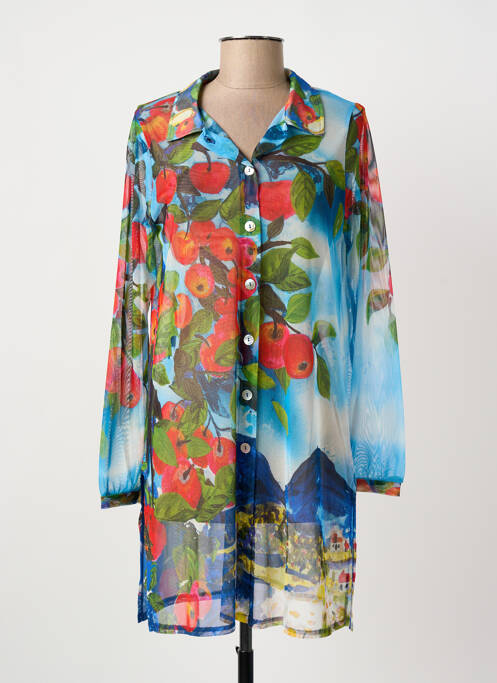 Tunique manches longues bleu MALOKA femme