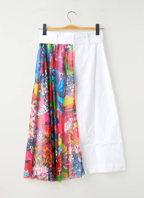 Jupe mi-longue blanc MALOKA femme