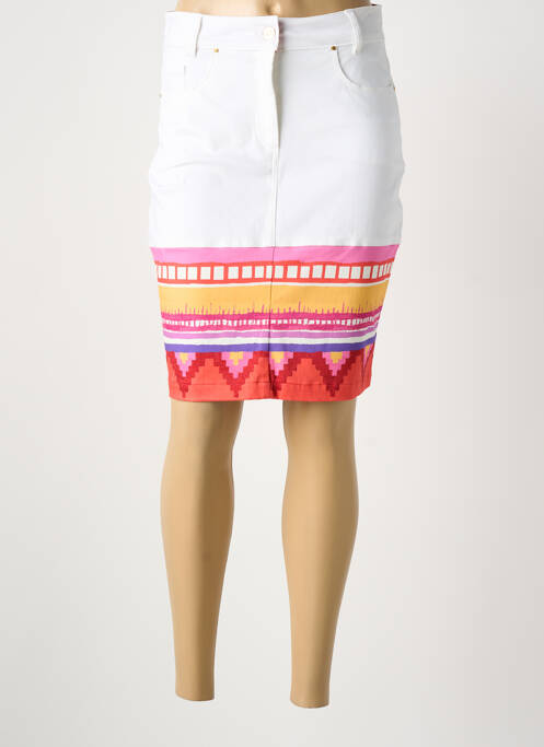 Jupe courte blanc PAUL BRIAL femme