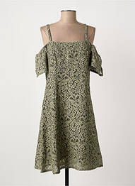 Robe courte vert PAUL BRIAL femme