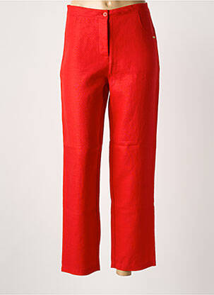Pantalon droit rouge PAUL BRIAL femme