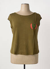 Débardeur kaki PAUL BRIAL femme seconde vue