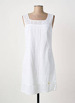 Robe courte blanc PAUL BRIAL femme