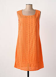 Robe courte orange PAUL BRIAL femme