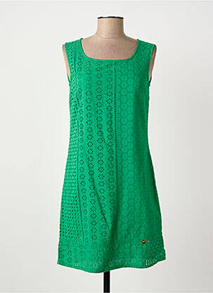 Robe courte vert PAUL BRIAL femme