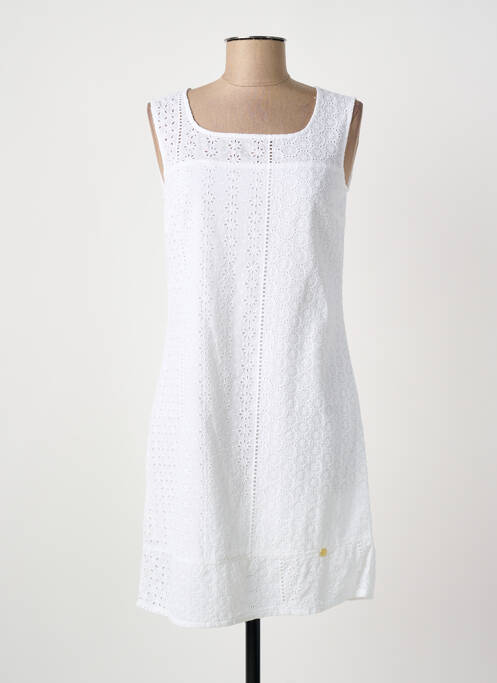 Robe courte blanc PAUL BRIAL femme