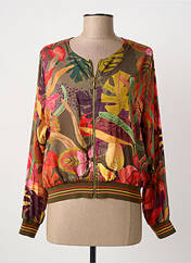 Veste casual kaki PAUL BRIAL femme seconde vue