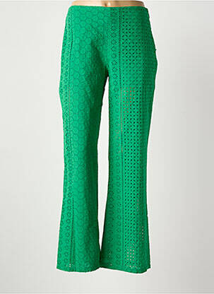 Pantalon flare vert PAUL BRIAL femme