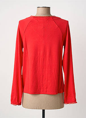 Gilet manches longues rouge PAUL BRIAL femme