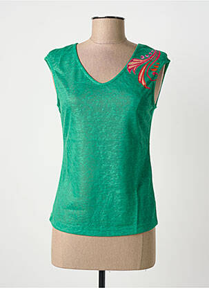 Top vert PAUL BRIAL femme