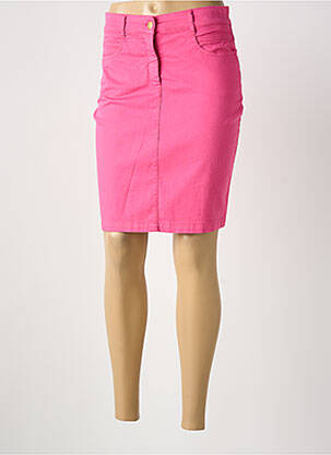 Jupe courte rose PAUL BRIAL femme