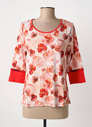 T-shirt rouge PAUL BRIAL femme