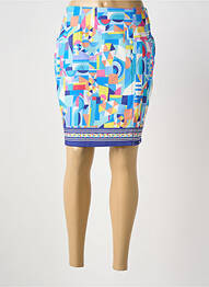 Jupe courte bleu PAUL BRIAL femme