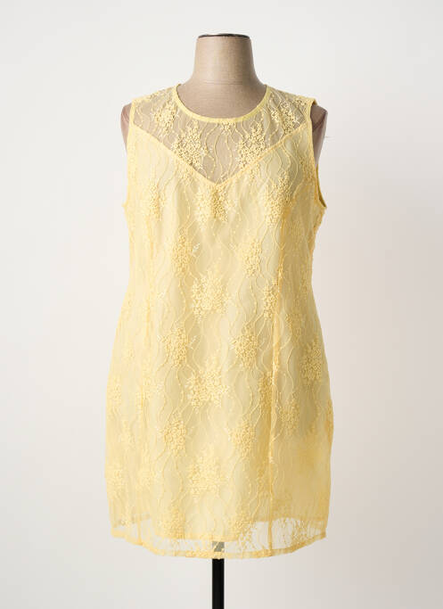 Robe courte jaune PAUL BRIAL femme