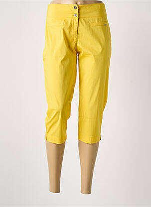 Pantacourt jaune MALOKA femme