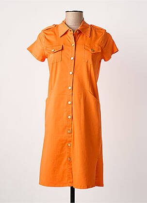 Robe courte orange PAUL BRIAL femme