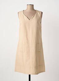 Robe courte beige PAUL BRIAL femme