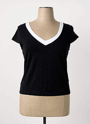 T-shirt noir PAUL BRIAL femme