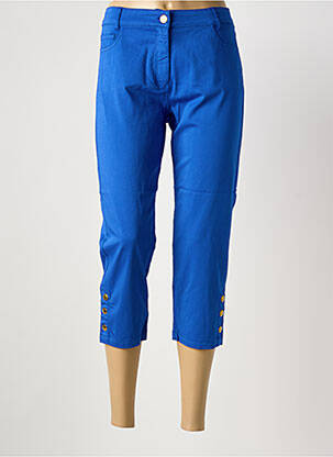 Pantacourt bleu PAUL BRIAL femme