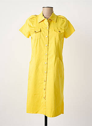 Robe courte jaune PAUL BRIAL femme