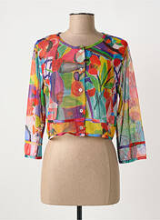 Gilet manches longues orange MALOKA femme seconde vue