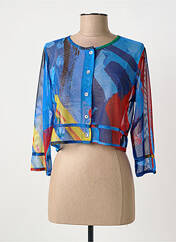 Gilet manches longues bleu MALOKA femme seconde vue