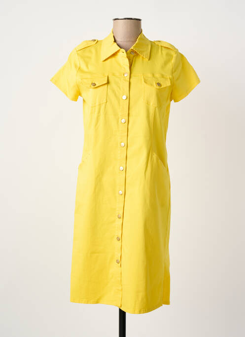 Robe courte jaune PAUL BRIAL femme