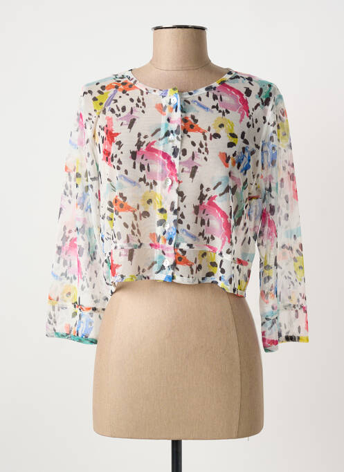 Gilet manches longues blanc MALOKA femme