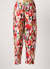 Pantalon 7/8 rouge G!OZE femme seconde vue
