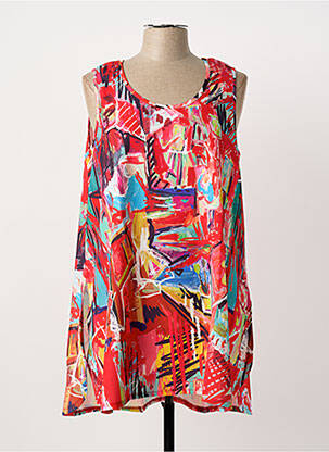 Tunique sans manche rouge G!OZE femme