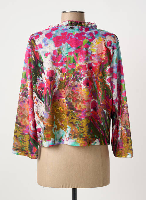 Gilet manches longues rose MALOKA femme