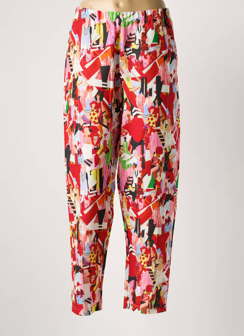 Pantalon 7/8 rouge G!OZE femme