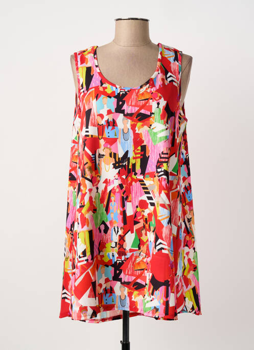 Tunique sans manche rouge G!OZE femme