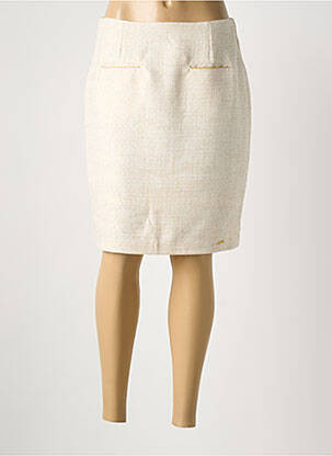 Jupe courte beige PAUL BRIAL femme