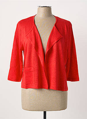 Gilet manches longues orange MALOKA femme