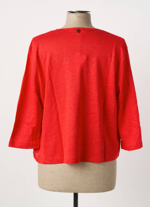 Gilet manches longues orange MALOKA femme