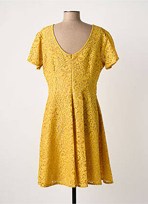 Robe courte jaune PAUL BRIAL femme