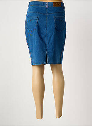 Jupe courte bleu PAUL BRIAL femme