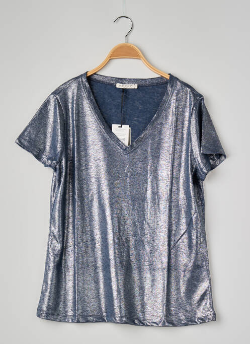 T-shirt bleu fonce MALOKA femme