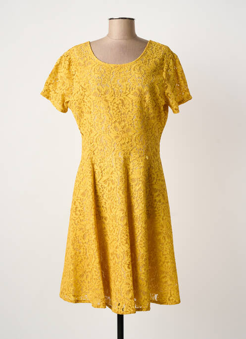 Robe courte jaune PAUL BRIAL femme