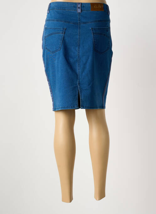 Jupe courte bleu PAUL BRIAL femme