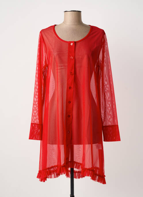 Gilet manches longues rouge G!OZE femme