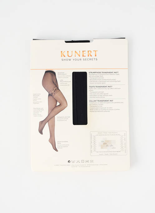 Collants noir KUNERT femme