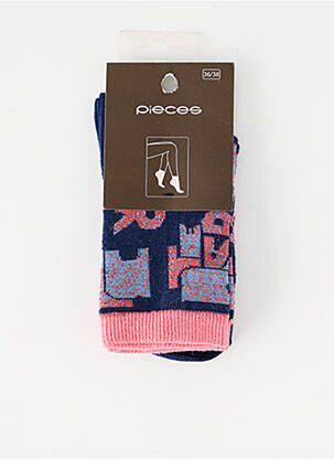 Chaussettes bleu PIECES femme