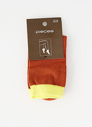 Chaussettes marron PIECES femme